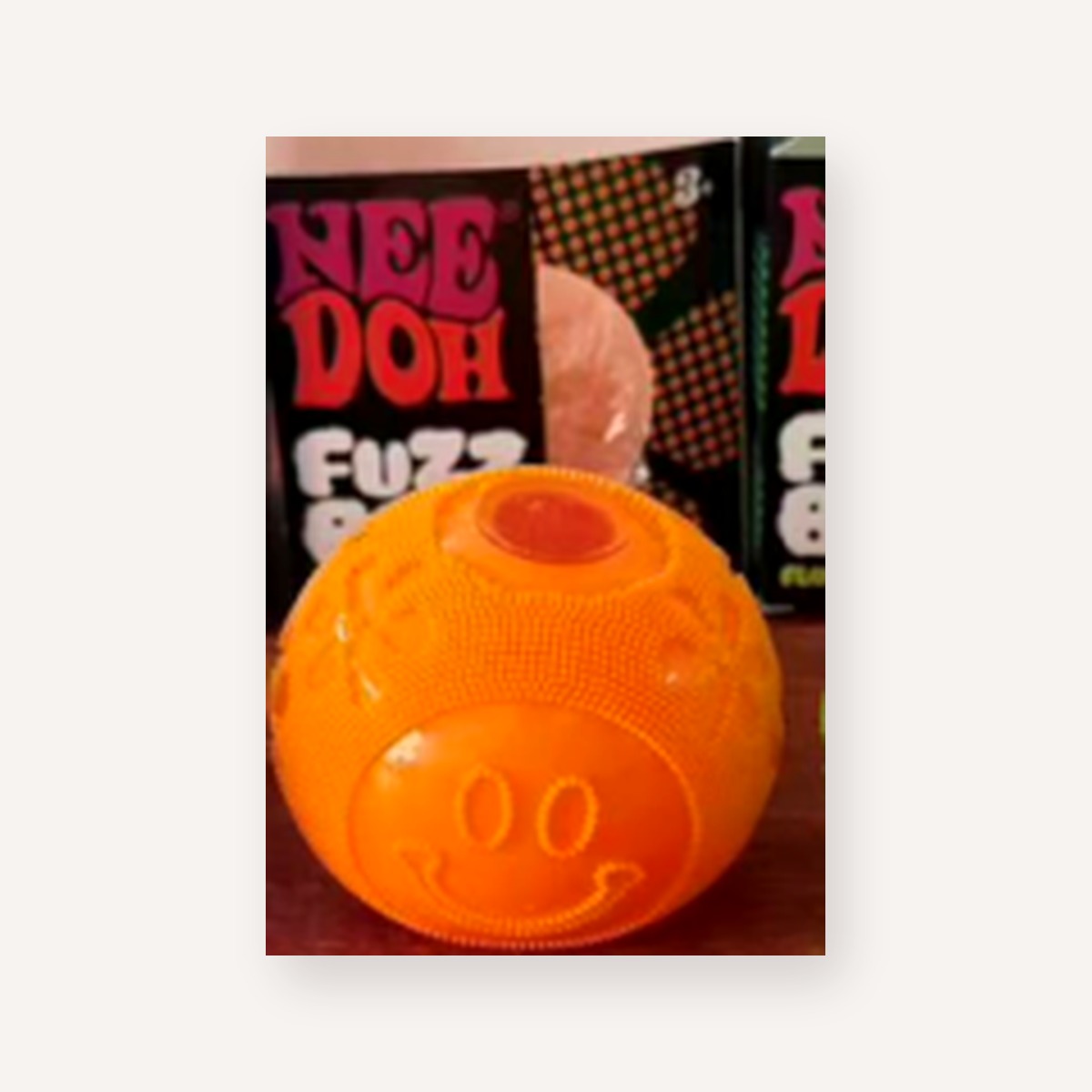 Orange Nice Cube Fuzz Ball