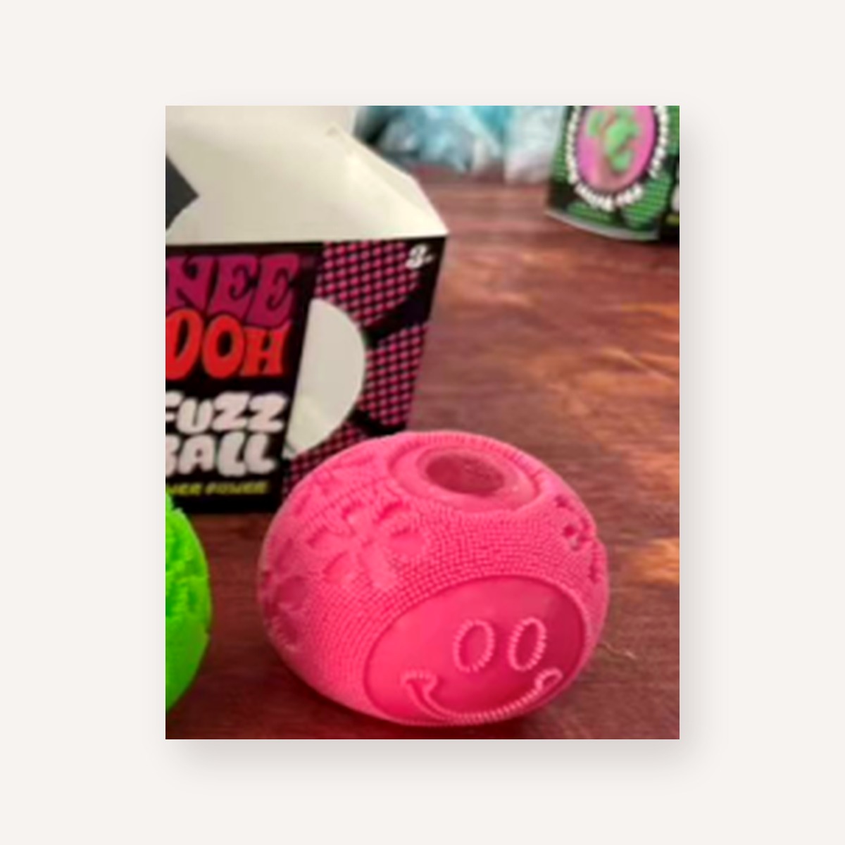 Pink Nice Cube Fuzz Ball