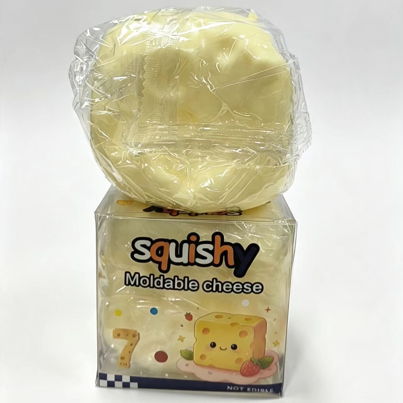 vaseline cheese squishy7cm yellow, alternate view